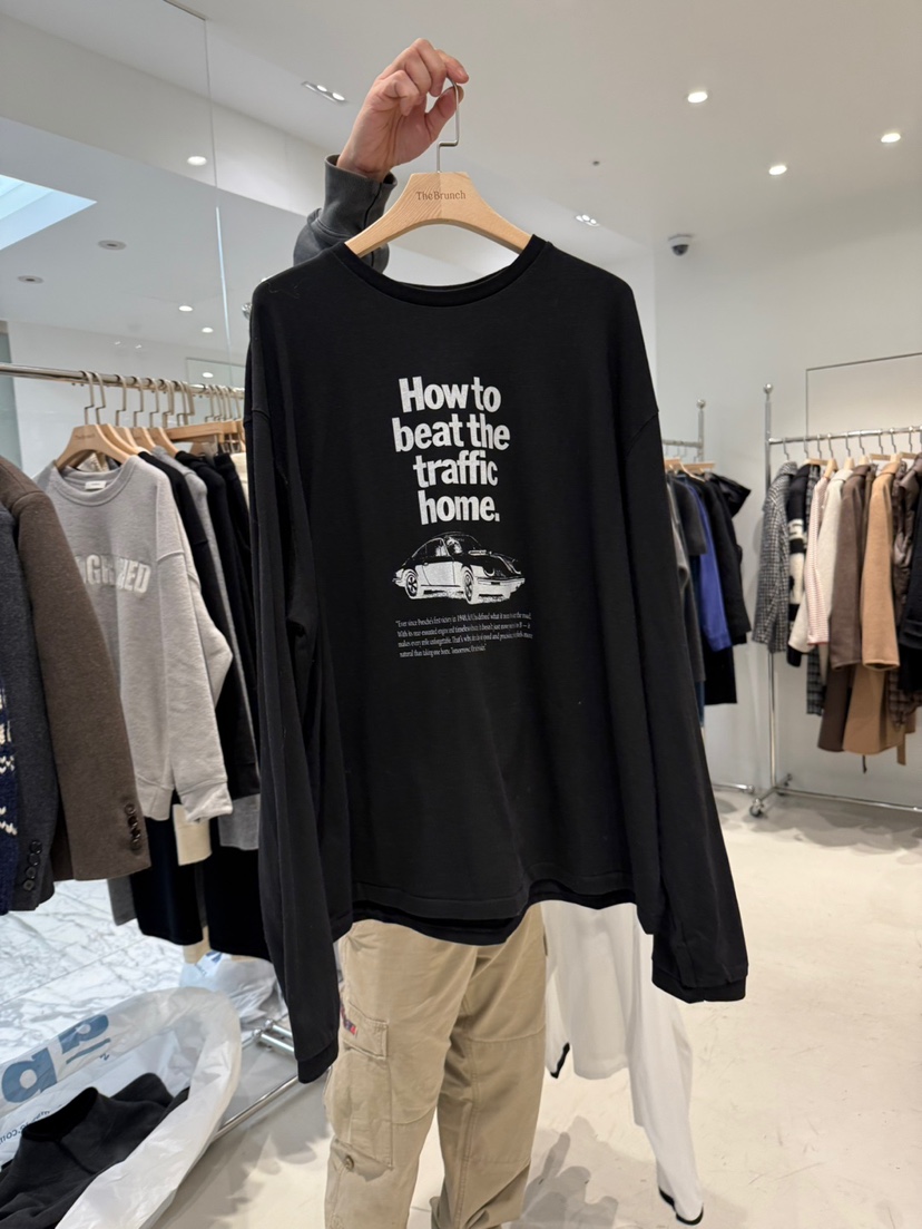 THE BRUNCH韓國直郵㊣女士新品休閑25秋冬職業人氣長袖T恤THE BRUNCH長袖T恤圖色2