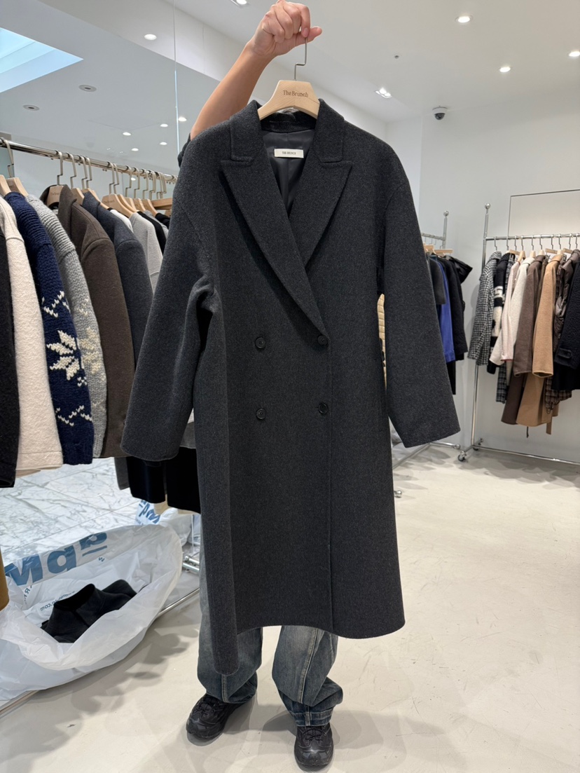 THE BRUNCH東大門㊣直郵女裝新品25秋冬職業熱賣中長款大衣THE BRUNCH中長款大衣圖色2