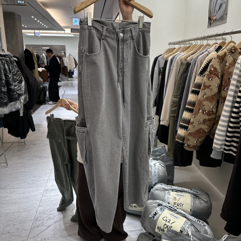 CHAV東大門㊣直郵女士新品職業時尚人氣休閑休閑褲工裝褲拉絨CHAV休閑褲圖色2