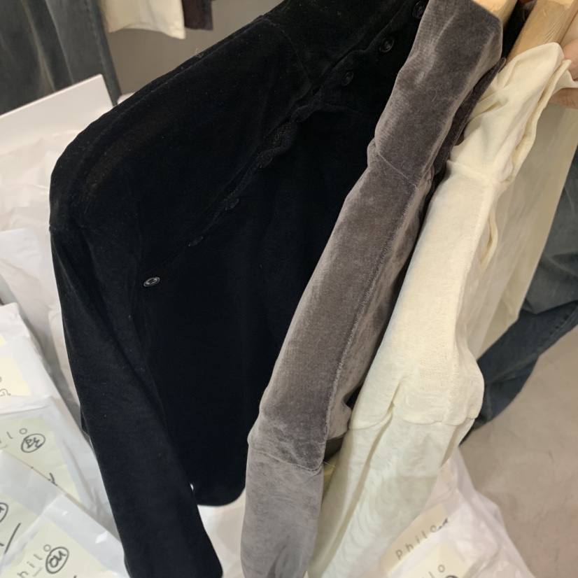 PHILO東大門㊣直郵女士新品職業25秋冬人氣熱賣推薦長袖T恤PHILO長袖T恤