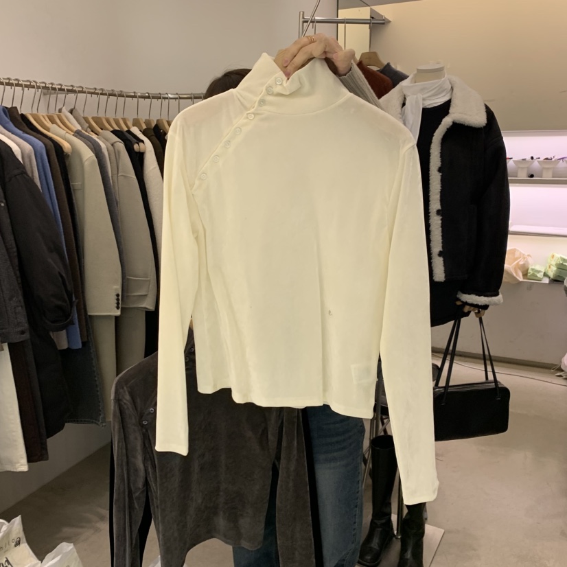 PHILO東大門㊣直郵女士新品職業25秋冬人氣熱賣推薦長袖T恤PHILO長袖T恤圖色1