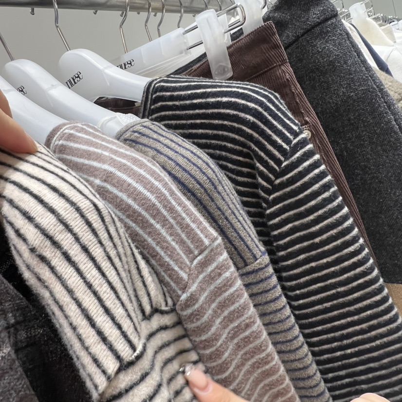 NUESE韓國直郵㊣女裝新品時尚人氣25秋冬熱賣休閑職業長袖T恤NUESE長袖T恤