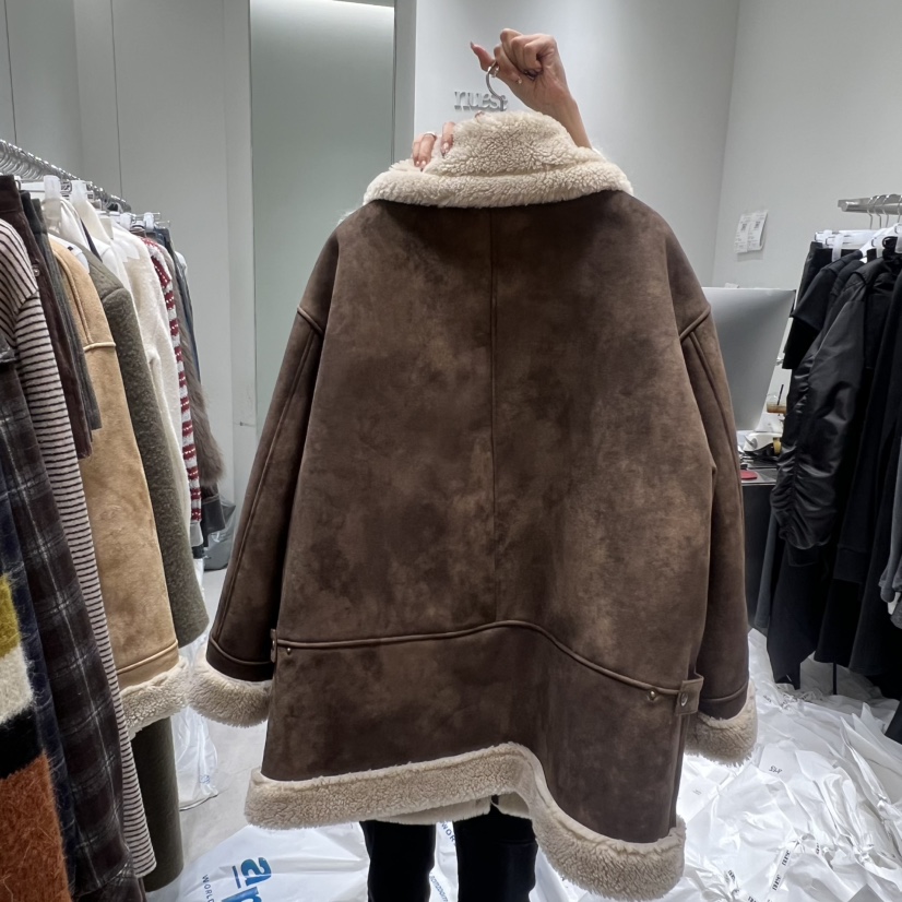 NUESE東大門㊣直郵女士新品時尚職業熱賣人氣休閑中長款大衣NUESE中長款大衣