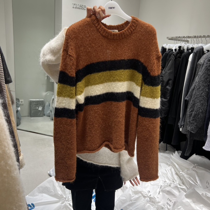 NUESE韓國代購㊣女士新品職業熱賣休閑推薦時尚人氣25秋冬針織衫NUESE針織衫圖色1