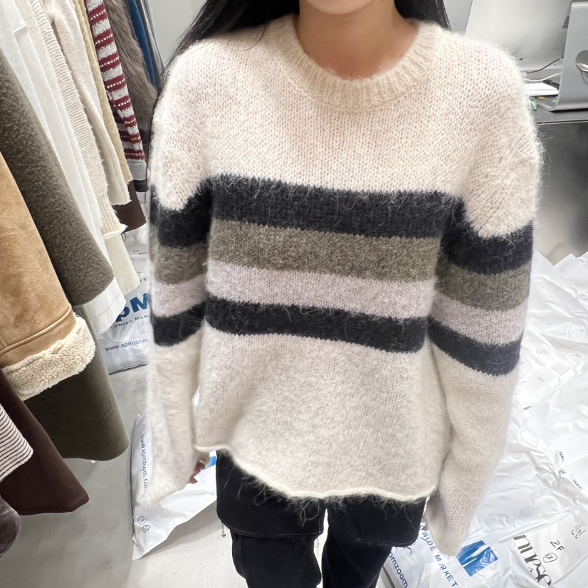 NUESE韓國代購㊣女士新品職業熱賣休閑推薦時尚人氣25秋冬針織衫NUESE針織衫圖色2