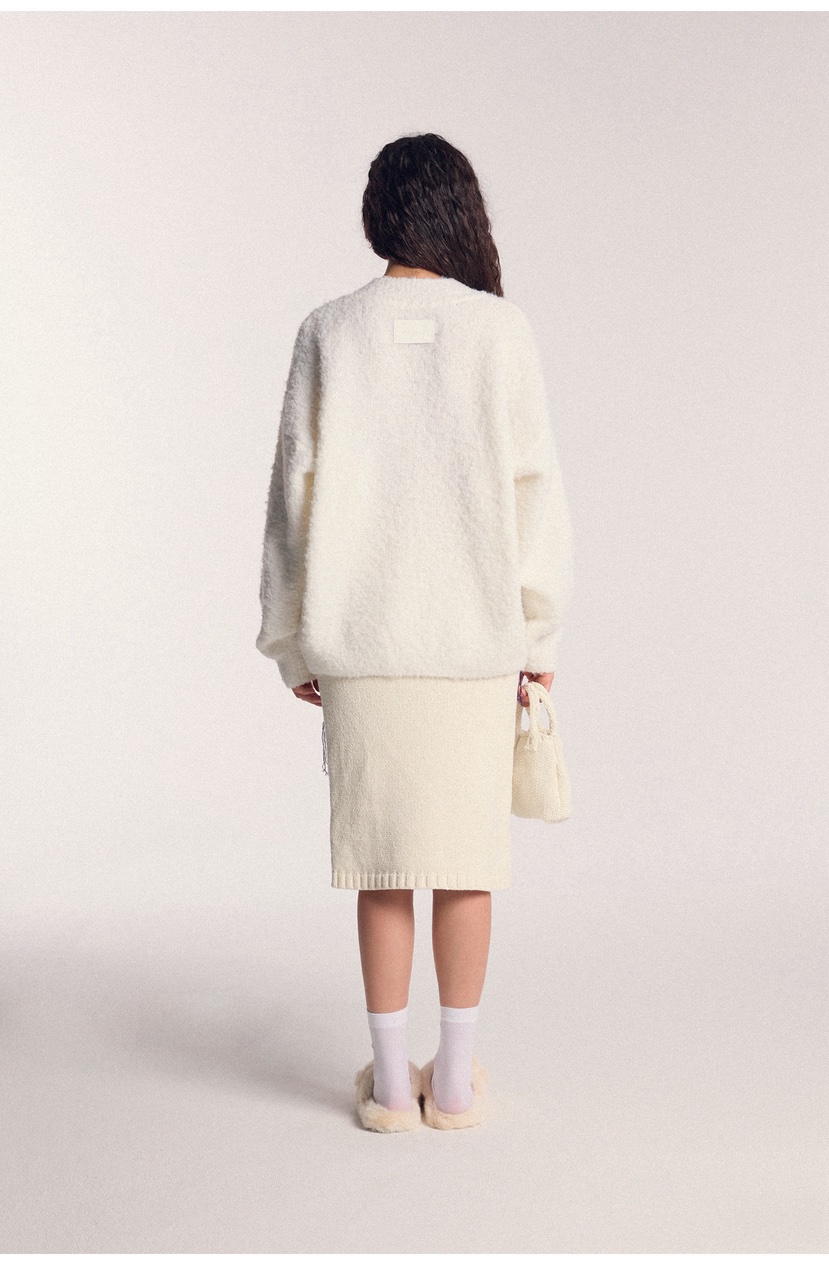 PAIRING韓國直郵㊣女士新款休閑熱賣25秋冬針織衫馬海毛V領PAIRING針織衫