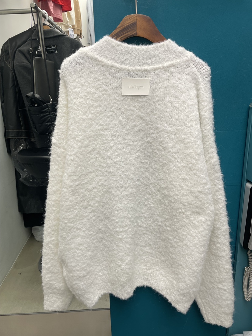 PAIRING韓國直郵㊣女士新款休閑熱賣25秋冬針織衫馬海毛V領PAIRING針織衫