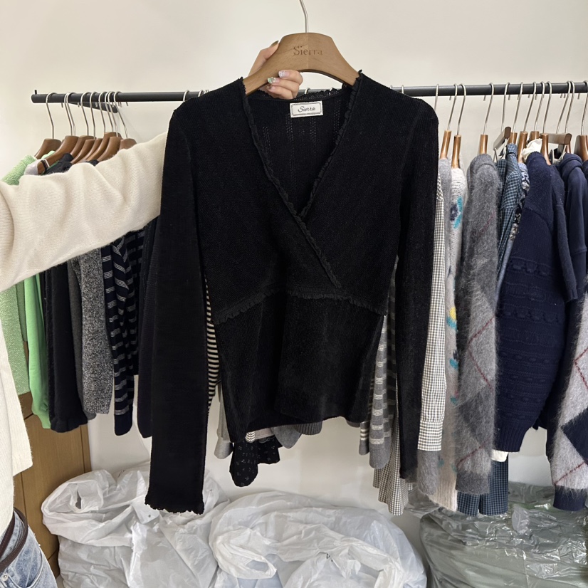 SIERRA韓國直郵㊣女士新品職業推薦人氣熱賣25秋冬休閑針織衫SIERRA針織衫圖色2