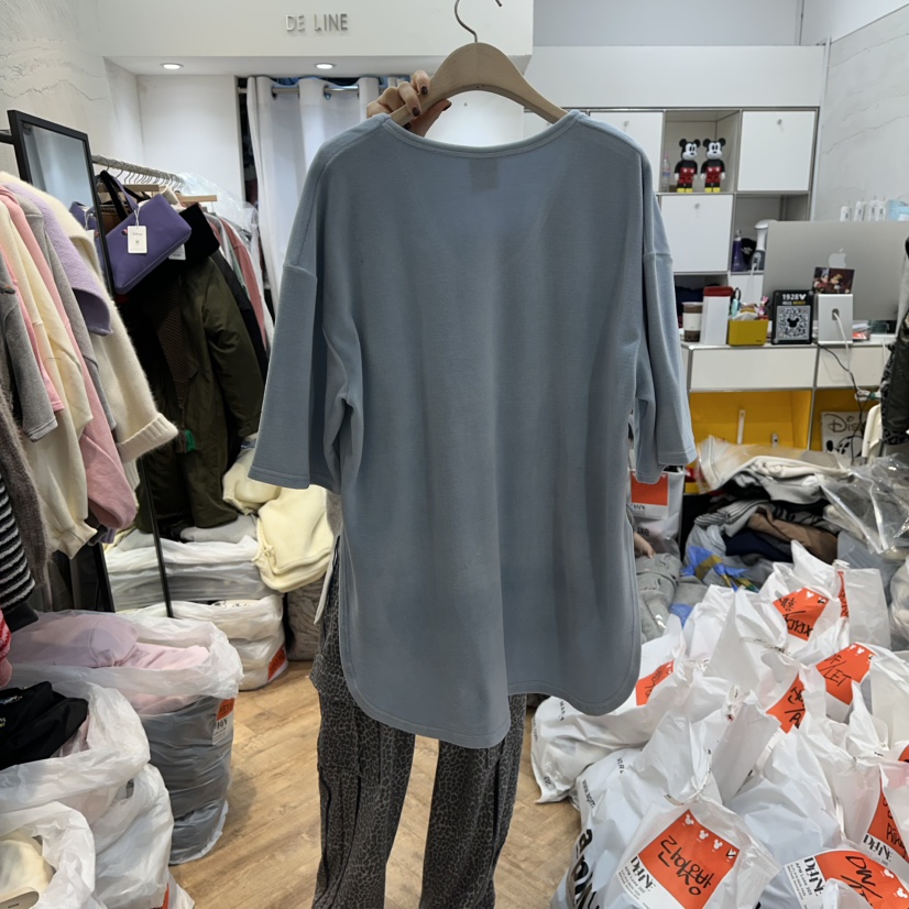 DE LINE東大門㊣直郵女士新品推薦職業熱賣人氣時尚休閑T恤DE LINET恤