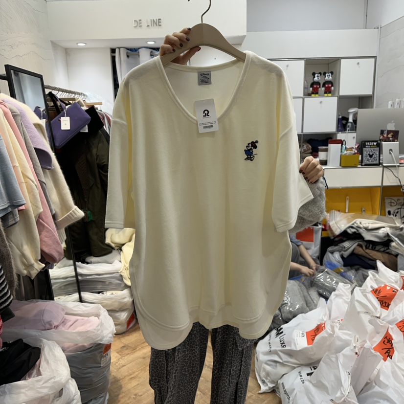 DE LINE東大門㊣直郵女士新品推薦職業熱賣人氣時尚休閑T恤DE LINET恤圖色1