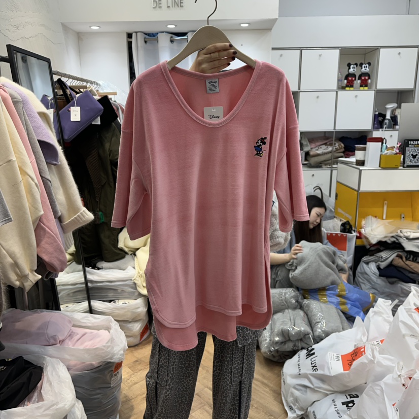 DE LINE東大門㊣直郵女士新品推薦職業熱賣人氣時尚休閑T恤DE LINET恤圖色2