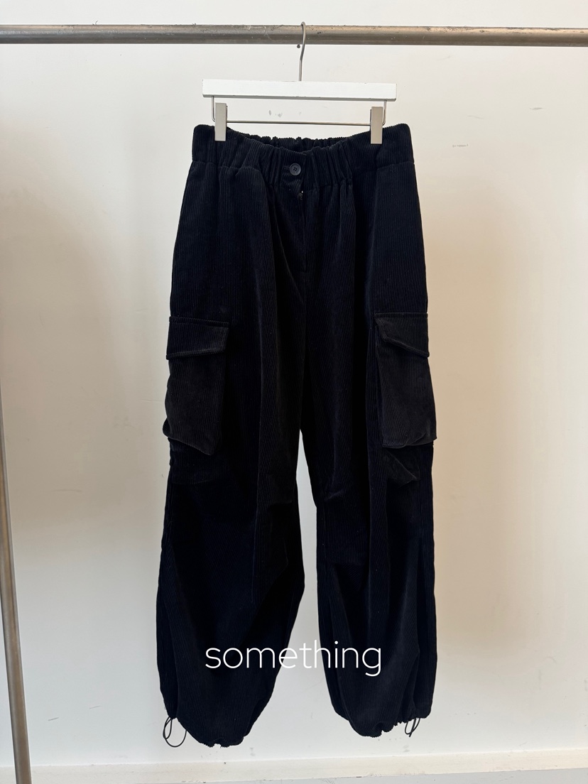 SOMETHING-L/FANCY韓國直郵㊣女裝新款25秋冬休閑推薦休閑褲SOMETHING-L/FANCY休閑褲圖色3黑