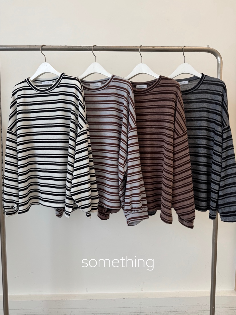 SOMETHING-L/FANCY韓國代購㊣女裝新品25秋冬職業長袖T恤SOMETHING-L/FANCY長袖T恤