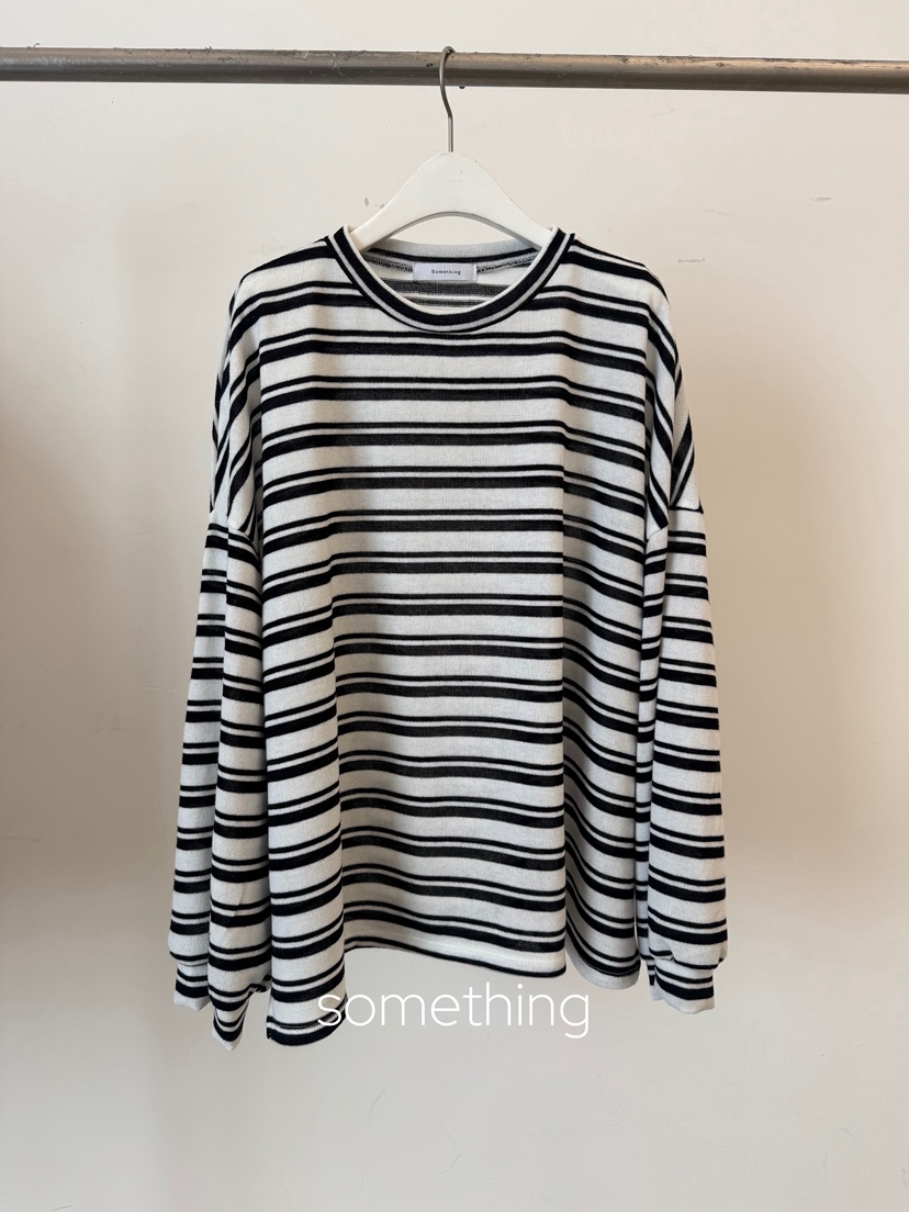 SOMETHING-L/FANCY韓國代購㊣女裝新品25秋冬職業長袖T恤SOMETHING-L/FANCY長袖T恤圖色1