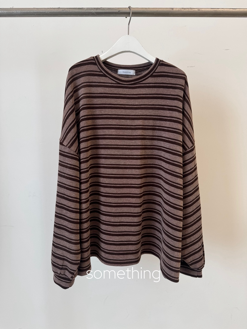 SOMETHING-L/FANCY韓國代購㊣女裝新品25秋冬職業長袖T恤SOMETHING-L/FANCY長袖T恤圖色3