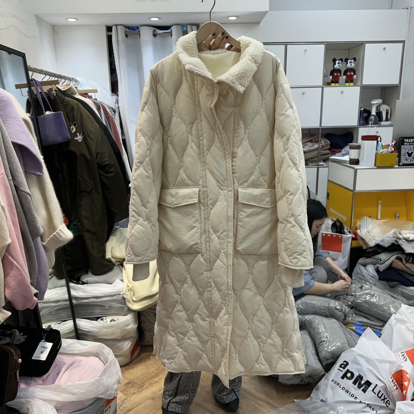 DE LINE韓國直郵㊣女士新品25秋冬熱賣推薦長款羽絨服鴨絨DE LINE長款羽絨服圖色1