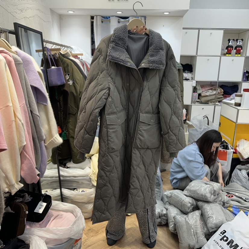 DE LINE韓國直郵㊣女士新品25秋冬熱賣推薦長款羽絨服鴨絨DE LINE長款羽絨服圖色3