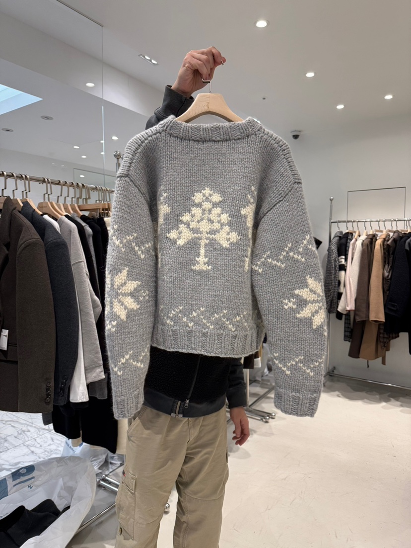 THE BRUNCH東大門㊣實拍女裝新款25秋冬時尚人氣毛衣手工針織THE BRUNCH毛衣