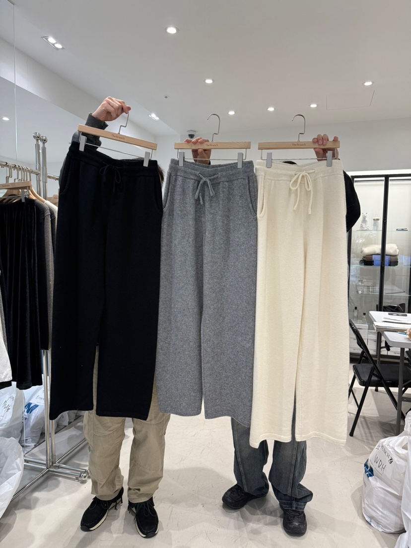 THE BRUNCH韓國直郵㊣女裝新款推薦人氣25秋冬休閑褲針織褲THE BRUNCH休閑褲