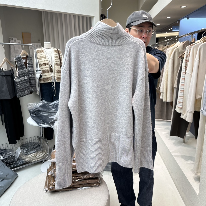 HUMMING BIRD東大門㊣代購女士新品時尚熱賣25秋冬職業針織衫HUMMING BIRD針織衫圖色1