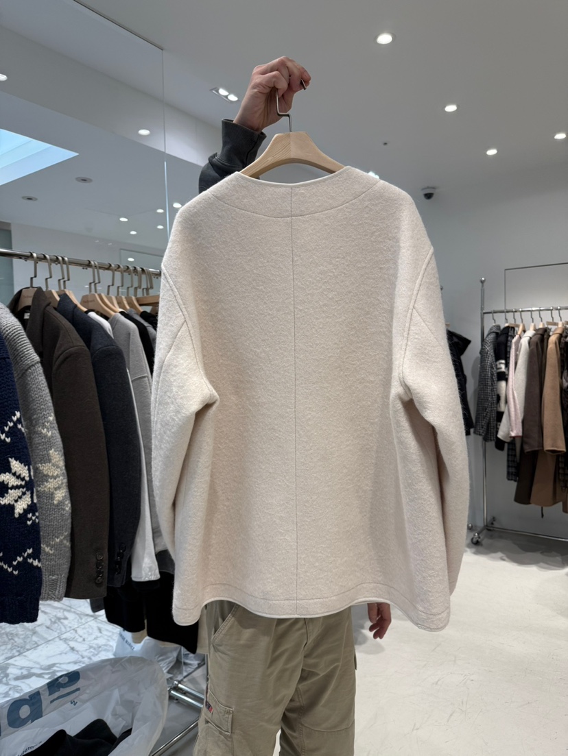 THE BRUNCH韓國代購㊣女士新款25秋冬人氣推薦短款大衣雙層THE BRUNCH短款大衣