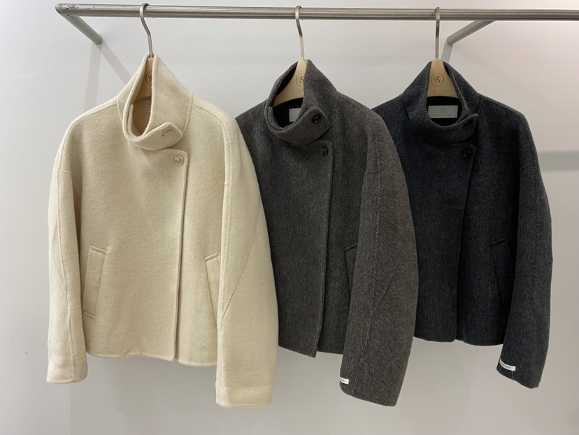 WEAUE SELVAGE韓國代購㊣女士新款25秋冬推薦職業短款大衣Weave Selvage短款大衣