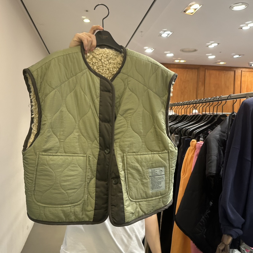 GARMENT-P韓國代購㊣女裝新品推薦職業25秋冬時尚馬甲海軍GARMENT馬甲圖色1