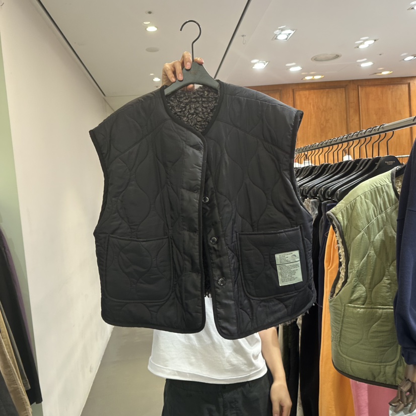 GARMENT-P韓國代購㊣女裝新品推薦職業25秋冬時尚馬甲海軍GARMENT馬甲圖色2