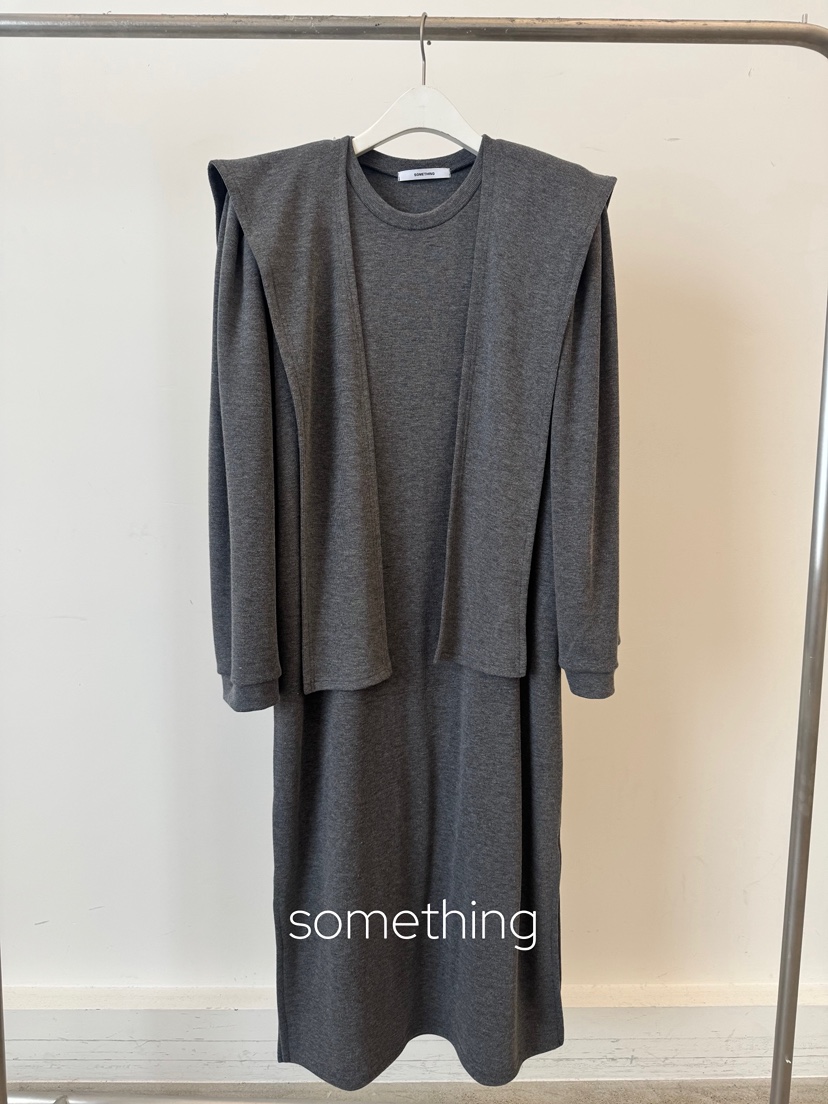 SOMETHING-L/FANCY東大門㊣實拍女士新款推薦休閑熱賣連衣裙SOMETHING-L/FANCY連衣裙圖色3墨