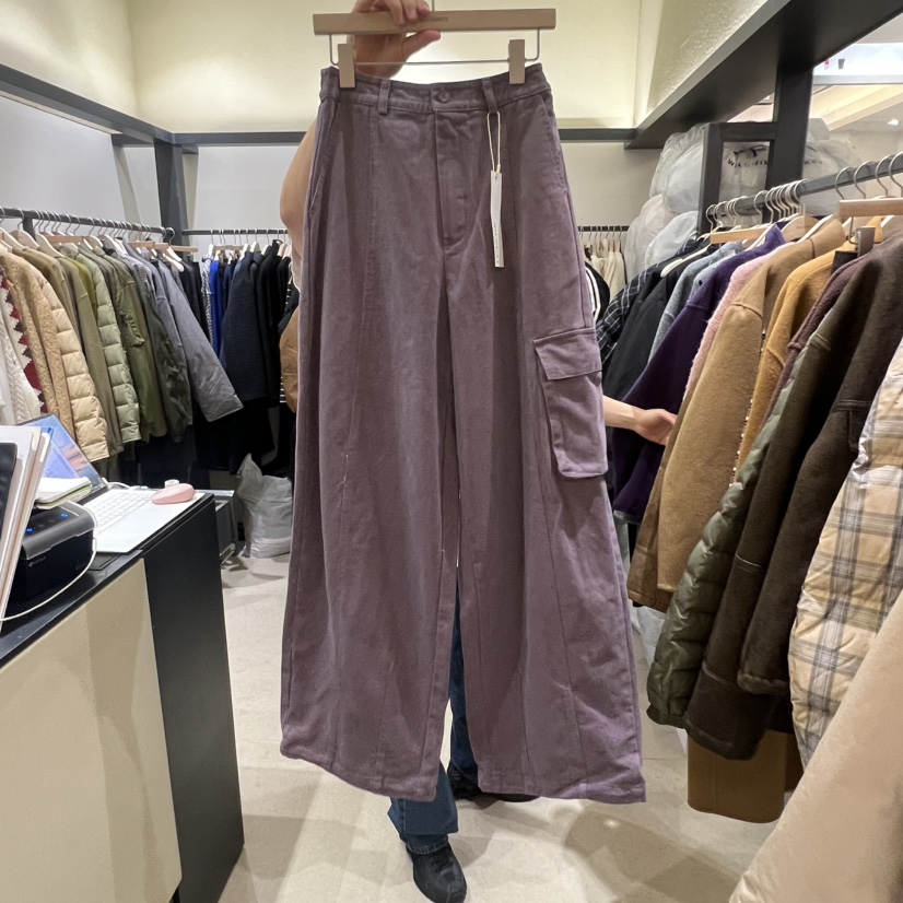 SELF SERVICE東大門㊣實拍女士新款職業熱賣推薦休閑褲復古SELF SERVICE休閑褲圖色3