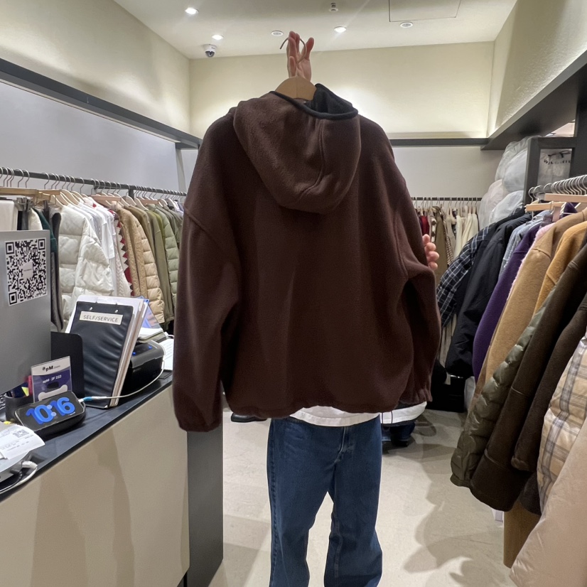 SELF SERVICE韓國代購㊣女裝新品熱賣休閑25秋冬職業夾克抓絨SELF SERVICE夾克