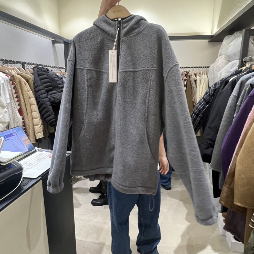 SELF SERVICE韓國代購㊣女裝新品熱賣休閑25秋冬職業夾克抓絨SELF SERVICE夾克圖色1