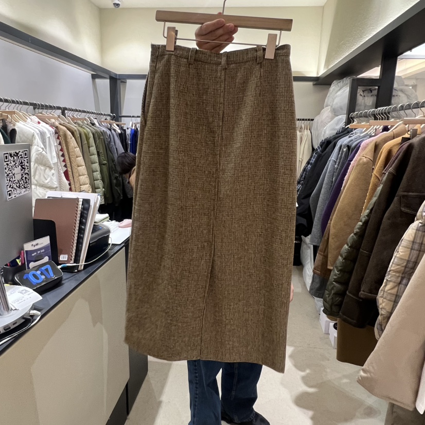 SELF SERVICE韓國代購㊣女裝新品職業時尚25秋冬休閑熱賣長裙SELF SERVICE長裙