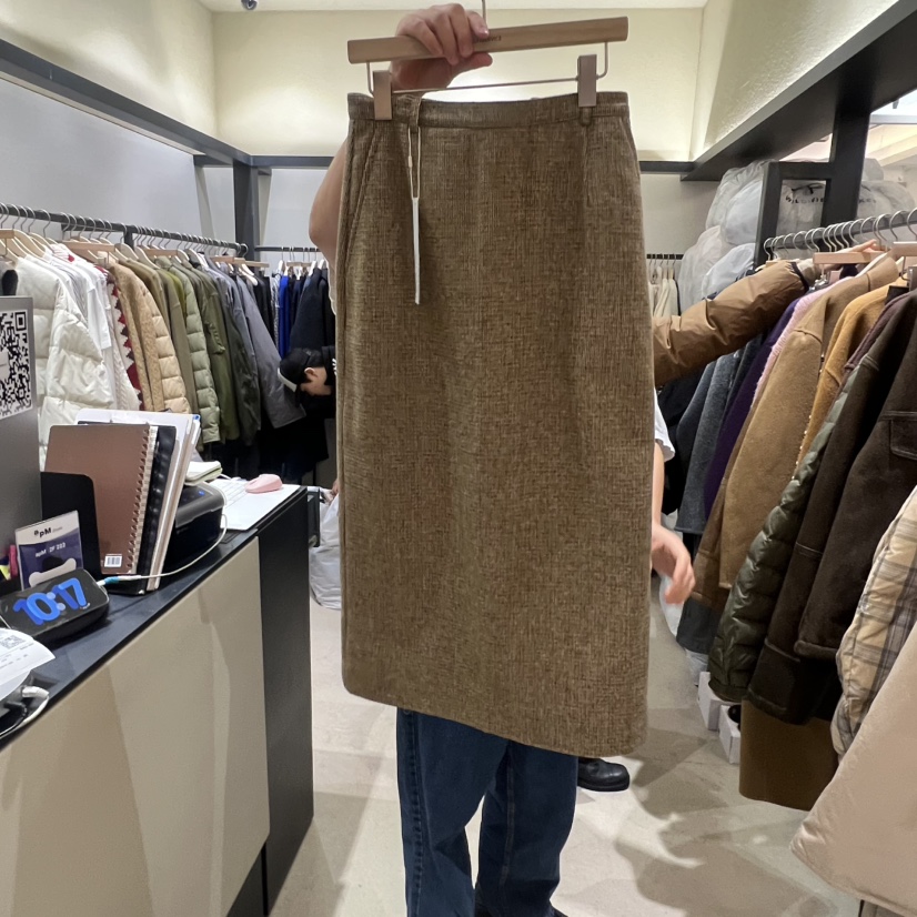 SELF SERVICE韓國代購㊣女裝新品職業時尚25秋冬休閑熱賣長裙SELF SERVICE長裙圖色1