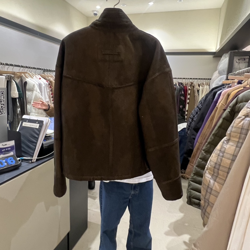 SELF SERVICE東大門㊣直郵女裝新款推薦25秋冬短款大衣復古SELF SERVICE短款大衣