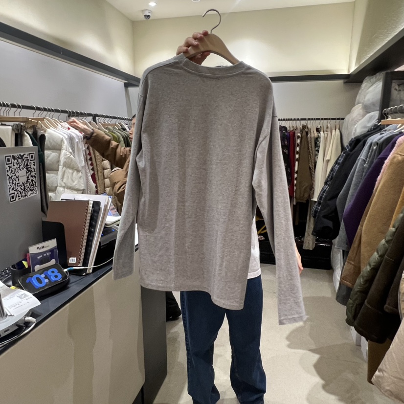 SELF SERVICE東大門㊣代購女士新款職業休閑時尚25秋冬長袖T恤SELF SERVICE長袖T恤