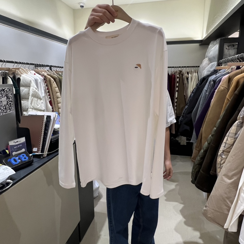 SELF SERVICE東大門㊣代購女士新款職業休閑時尚25秋冬長袖T恤SELF SERVICE長袖T恤圖色1