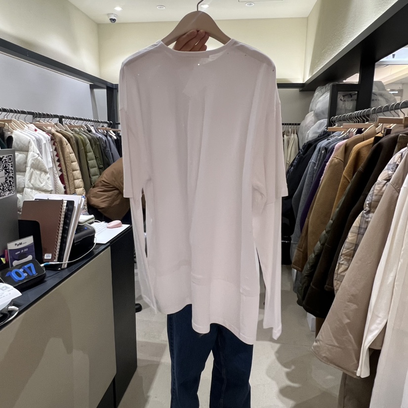 SELF SERVICE韓國代購㊣女士新款休閑推薦人氣長袖T恤假兩件SELF SERVICE長袖T恤