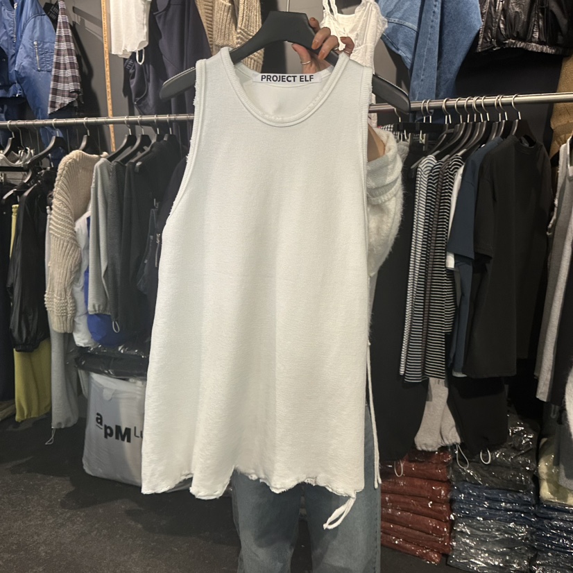 ELF-L東大門㊣實拍女裝新款休閑25秋冬時尚熱賣人氣吊帶背心PROJECT ELF/ELF-L吊帶/背心圖色1