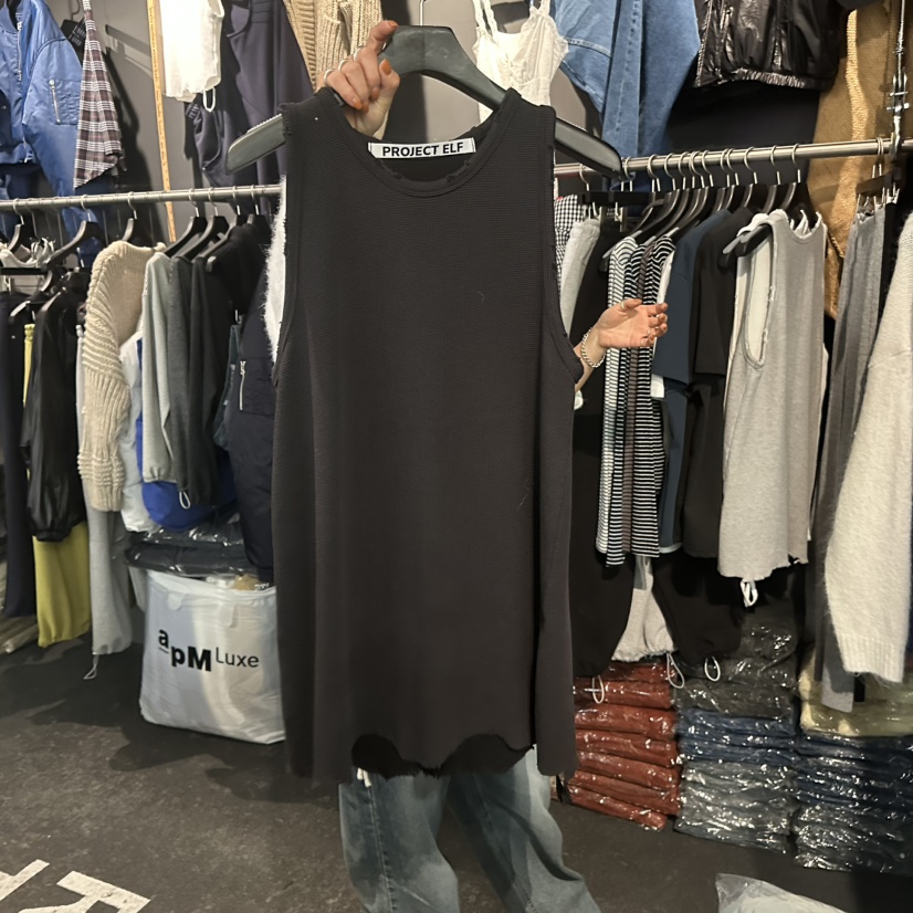 ELF-L東大門㊣實拍女裝新款休閑25秋冬時尚熱賣人氣吊帶背心PROJECT ELF/ELF-L吊帶/背心圖色3