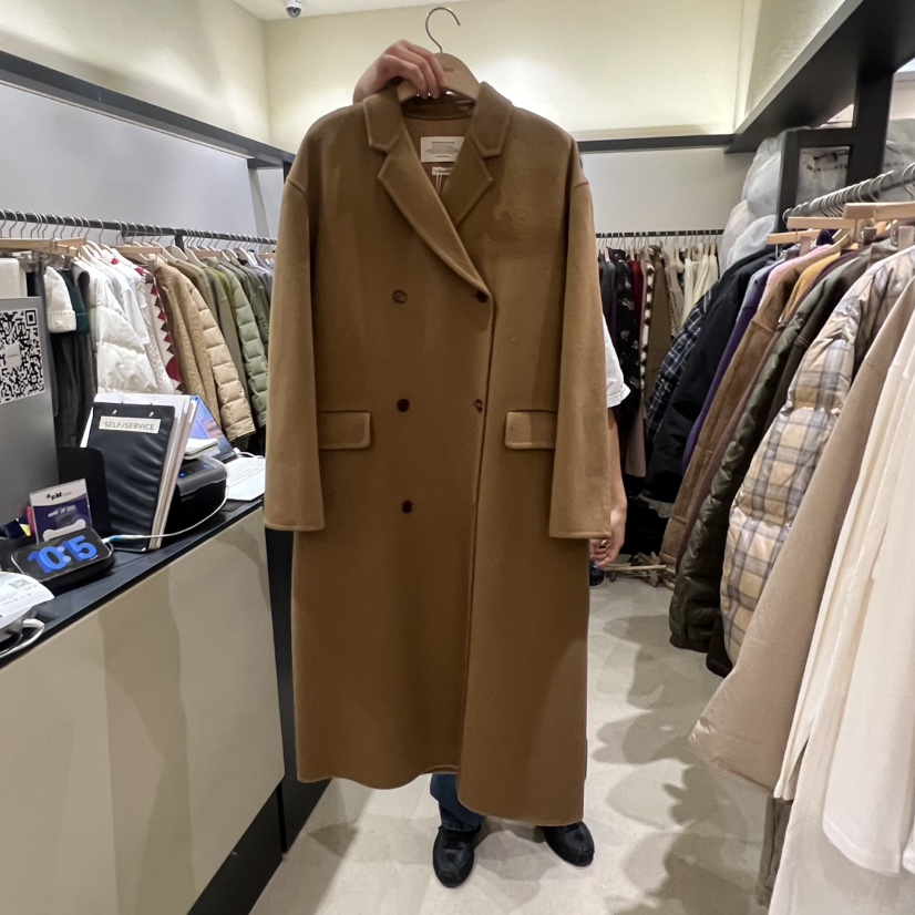 SELF SERVICE東大門㊣直郵女裝新款25秋冬休閑熱賣中長款大衣SELF SERVICE中長款大衣圖色1