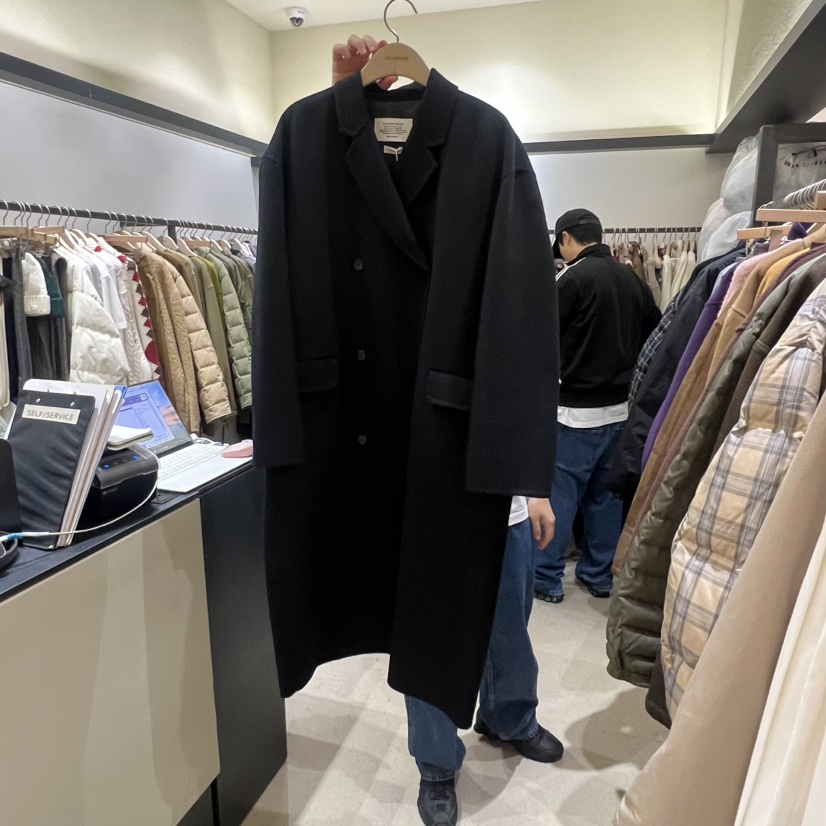 SELF SERVICE東大門㊣直郵女裝新款25秋冬休閑熱賣中長款大衣SELF SERVICE中長款大衣圖色2