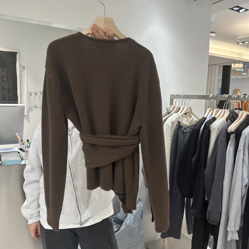 HAUTTE-P東大門㊣代購女士新品推薦職業熱賣針織衫假兩件披肩HAUTTE針織衫