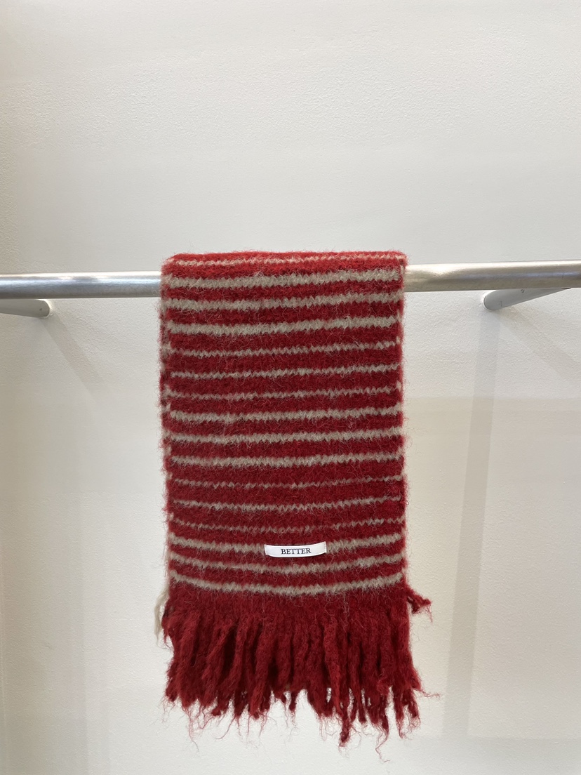 BETTER東大門㊣代購女裝新款推薦休閑熱賣人氣圍巾披肩條紋BETTER圍巾/披肩圖色1