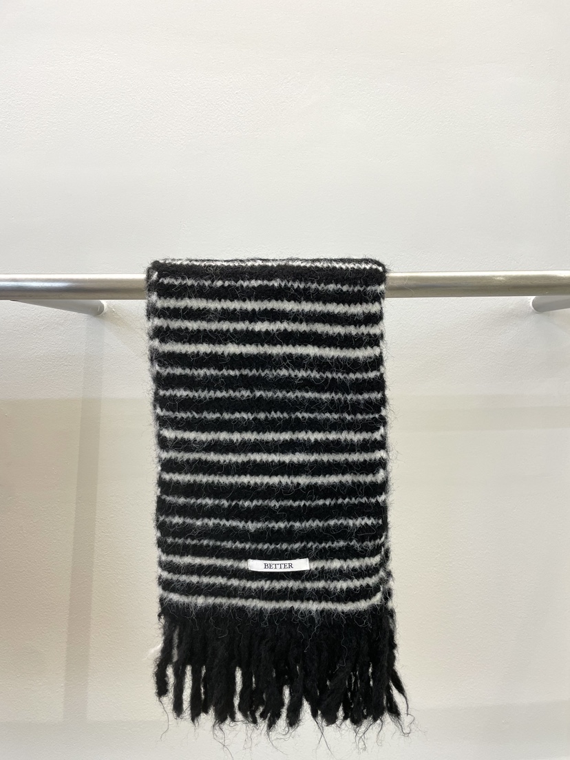 BETTER東大門㊣代購女裝新款推薦休閑熱賣人氣圍巾披肩條紋BETTER圍巾/披肩圖色3