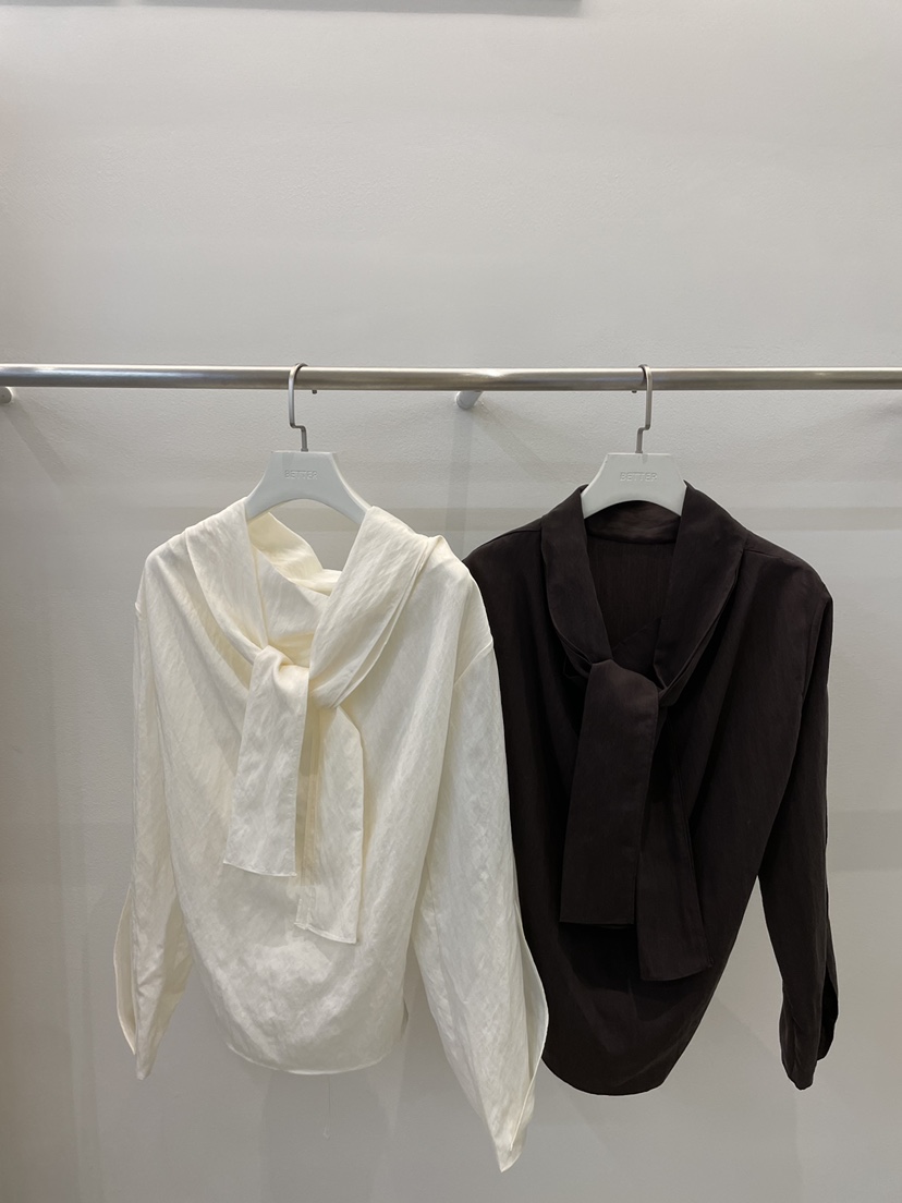 BETTER東大門㊣直郵女士新款25秋冬推薦職業時尚襯衫蕾絲衫BETTER襯衫/蕾絲衫