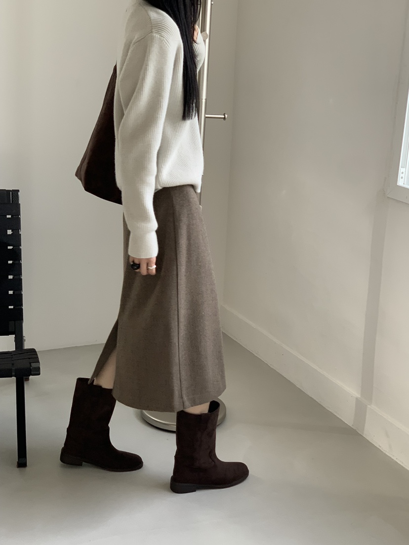 RIVER RAIN東大門㊣直郵女士新款25秋冬熱賣時尚人氣職業長裙RIVER RAIN長裙