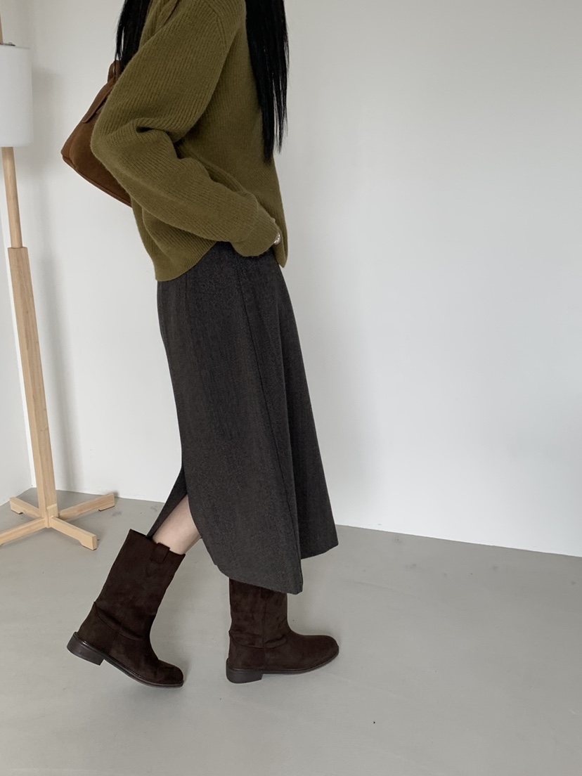 RIVER RAIN東大門㊣直郵女士新款25秋冬熱賣時尚人氣職業長裙RIVER RAIN長裙