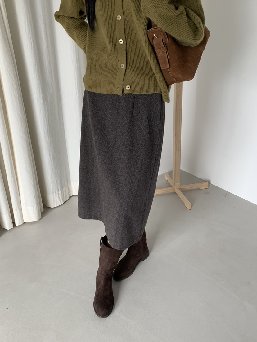 RIVER RAIN東大門㊣直郵女士新款25秋冬熱賣時尚人氣職業長裙RIVER RAIN長裙