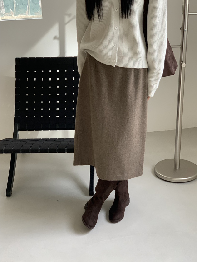 RIVER RAIN東大門㊣直郵女士新款25秋冬熱賣時尚人氣職業長裙RIVER RAIN長裙圖色1